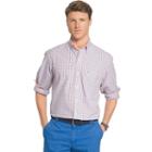 Men's Izod Essential Classic-fit Tattersall Plaid Button-down Shirt, Size: Xxl, Drk Orange