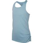 Girls 7-16 New Balance Sueded Fashion Striped Athletic Tank Top, Size: 10-12, Turquoise/blue (turq/aqua)