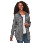 Plus Size Sonoma Goods For Life&trade; Hooded Cardigan, Women's, Size: 2xl, Black