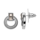 Simply Vera Vera Wang Door Knocker Earrings, Women's, Med Grey