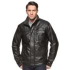Men's Levi's&reg; Sherpa-lined Faux-leather Trucker Jacket, Size: Xl, Black