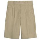 Boys 4-7 French Toast School Uniform Pleated Adjustable Waist Shorts, Boy's, Size: 5, Beig/green (beig/khaki)