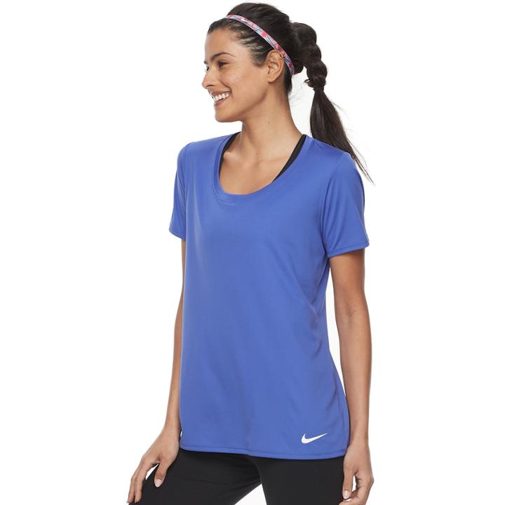 Women's Nike Dry Training Tee, Size: Medium, Med Purple