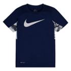 Boys 4-7 Nike Swoosh Dri-fit Mesh Tee, Size: 6, Dark Blue