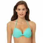 In Mocean Twist And Shout Push Up Halter Top, Size: Xl, Lt Green