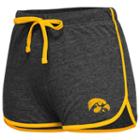Juniors' Campus Heritage Iowa Hawkeyes Get A Strike Gym Shorts, Women's, Size: Large, Oxford