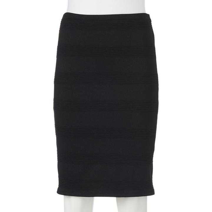 Juniors' Joe B Bodycon Midi Skirt, Girl's, Size: Medium, Black