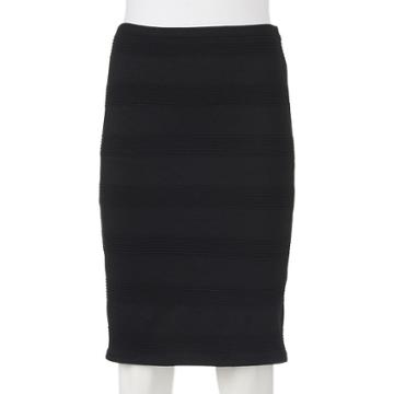 Juniors' Joe B Bodycon Midi Skirt, Girl's, Size: Medium, Black