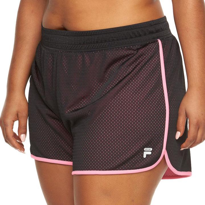 Plus Size Fila Sport&reg; Academy Mesh Performance Shorts, Women's, Size: 1xl, Oxford