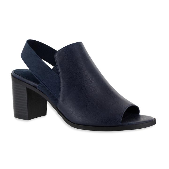 Easy Street Jetson Women's Slingback Mules, Size: Medium (9.5), Blue (navy)