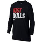 Boys 8-20 Nike Just Skills Tee, Size: Small, Grey (charcoal)