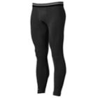 Men's Heat Holders Microfleece Base Layer Performance Pants, Size: Large, Black