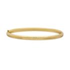 Everlasting Gold 10k Gold Hammered Bangle Bracelet, Women's, Size: 7