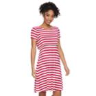 Maternity A:glow Popover A-line Nursing Dress, Women's, Size: L-mat, Dark Pink