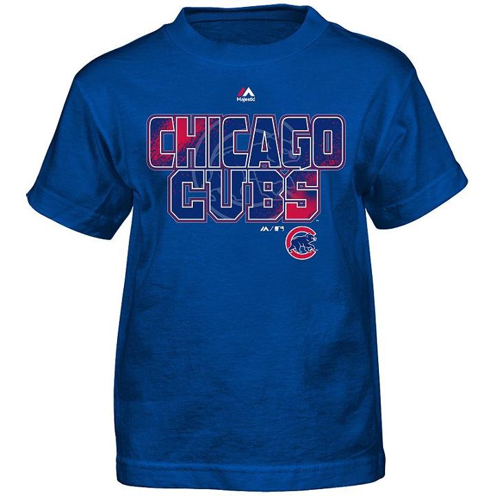 Boys 8-20 Majestic Chicago Cubs Spark Tee, Size: L 7, Blue