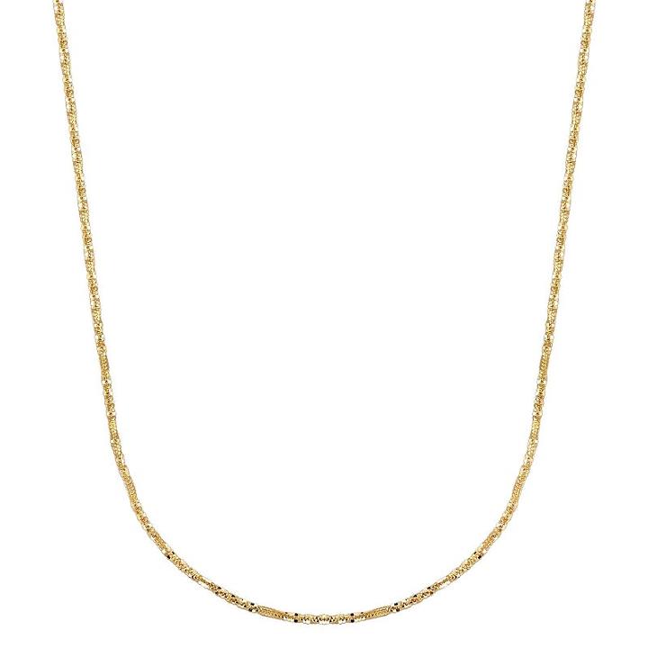 Everlasting Gold 14k Gold Sparkle Chain Necklace, Women's, Size: 24
