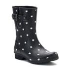 Chooka Classic Lottie Dot Women's Rain Boots, Size: 7, Black