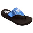 Women's Kentucky Wildcats Shine Platform Flip-flops, Size: Medium, Blue