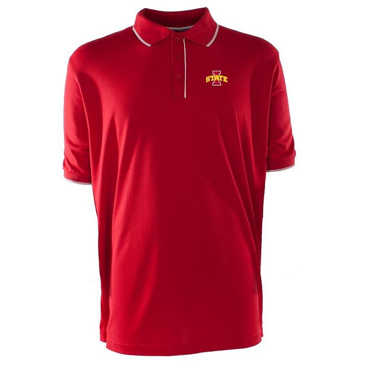 Men's Iowa State Cyclones Elite Desert Dry Xtra-lite Pique Polo, Size: Medium, Red