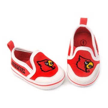 Baby Louisville Cardinals Crib Shoes, Infant Unisex, Size: 6-9 Months, Red