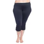 Plus Size Soybu Allegro Capri Yoga Leggings, Women's, Size: 2xl, Black