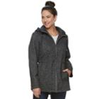 Women's D.e.t.a.i.l.s Hooded Fleece Anorak Jacket, Size: Xl, Grey (charcoal)