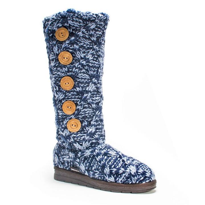 Muk Luks Malena Women's Tall Boots, Girl's, Size: 8, Blue