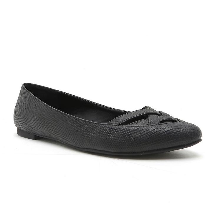 Qupid Swirl Women's Ballet Flats, Girl's, Size: 7.5, Black