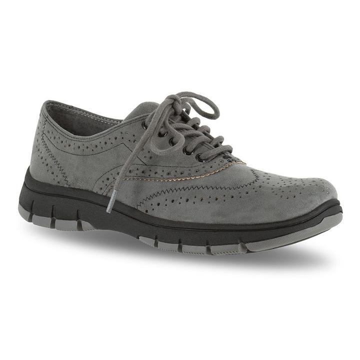 Easy Street Lucky Women's Wingtip Shoes, Size: 7 N, Med Grey