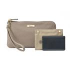 Buxton Rfid-blocking Smartphone Charging L-zip Wristlet, Women's, Beige Oth