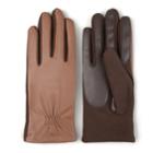 Women's Journee Collection Suede Leather Tech Gloves, Size: Small, Brown