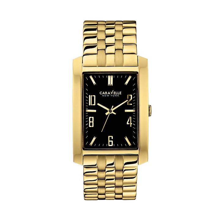 Caravelle New York By Bulova Men's Stainless Steel Watch - 44a103, Yellow