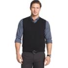 Men's Van Heusen Regular-fit Sweater Vest, Size: Small, Black