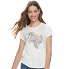 Juniors' About A Girl Sketchy Map State Tee, Size: Small, Natural
