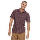Men's Vans Prapper Plaid Button-down Shirt, Size: Xxl, Dark Red