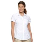 Women's Columbia Amberley Stream Solid Shirt, Size: Large, Natural