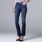Women's Simply Vera Vera Wang Bootcut Jeans, Size: 16 Long, Med Blue