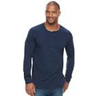 Big & Tall Sonoma Goods For Life&trade; Flexwear Slim-fit Stretch Henley, Men's, Size: L Tall, Blue