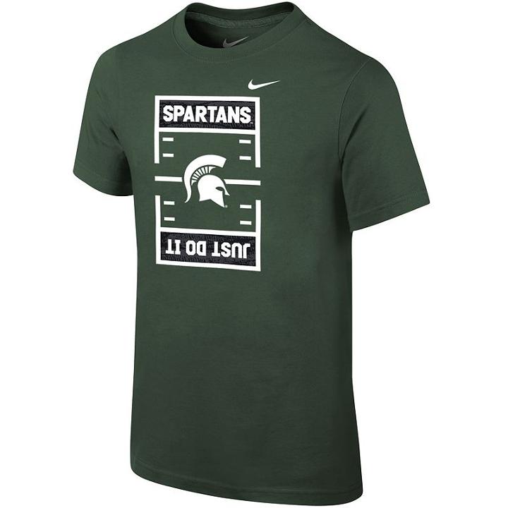 Boys 8-20 Nike Michigan State Spartans Football Tee, Size: Xl 18-20, Green