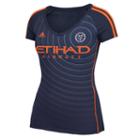 Women's Adidas New York City Fc Finished Fan Tee, Size: Small, Black