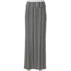 Juniors' Joe B Print Fold-over Maxi Skirt, Girl's, Size: Large, Oxford