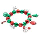 Christmas Charm Beaded Stretch Bracelet, Women's, Multicolor