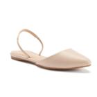 Apt. 9&reg; Women's Pointed-toe Slingback Flats, Size: 7.5, Beige Oth