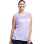 Plus Size Marika Curves Jacquard Tank, Women's, Size: 1xl, Lt Purple