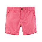 Baby Boy Carter's Flat-front Shorts, Size: 6 Months, Pink