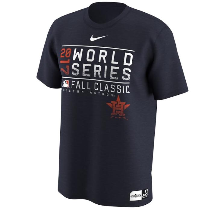 Men's Nike Houston Astros 2017 World Series Bound Tee, Size: Medium, Blue (navy)