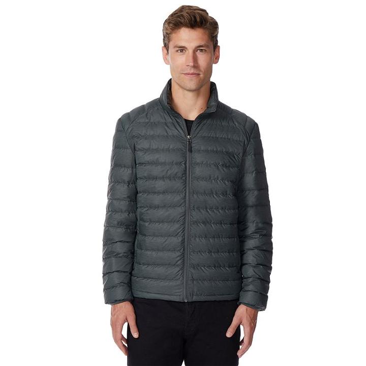 Men's Heat Keep Nano Modern-fit Packable Puffer Jacket, Size: Large, Brown Over