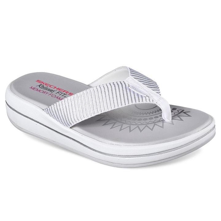 Skechers Relaxed Fit Upgrades Sailin Women's Slide Sandals, Size: 9, White Oth
