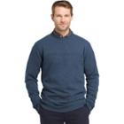 Men's Arrow Classic-fit Sueded Fleece Crewneck Sweater, Size: Xxl, Blue (navy)