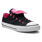 Girls' Converse Chuck Taylor All Star Double Tongue Accent Sneakers, Size: 2, Black